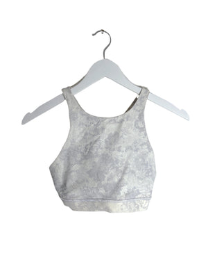 Lululemon Grey Cropped Sports Top UK 10