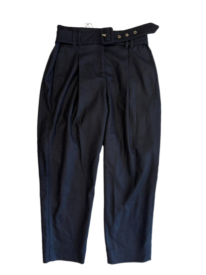 Me+Em Navy Wool Tapered Trousers