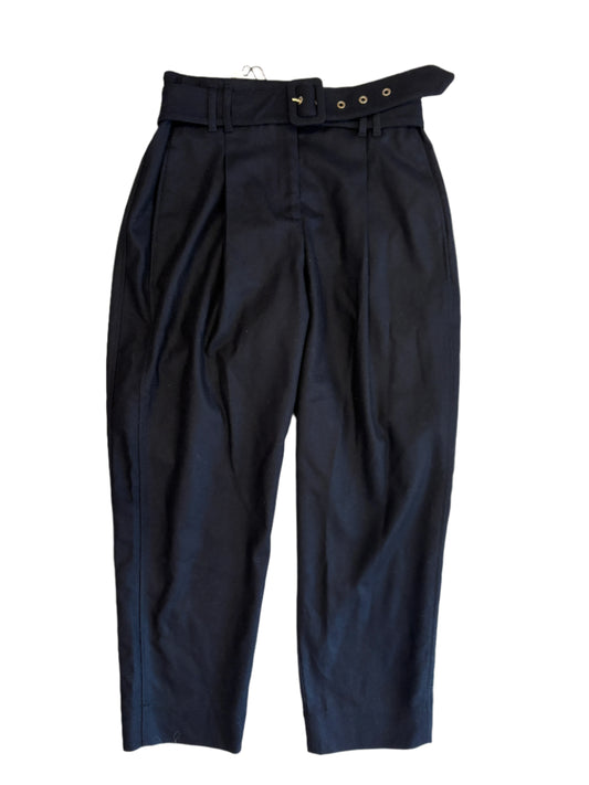 Me+Em Navy Wool Tapered Trousers