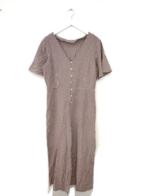 Nice Things Gingham Jumpsuit UK 14