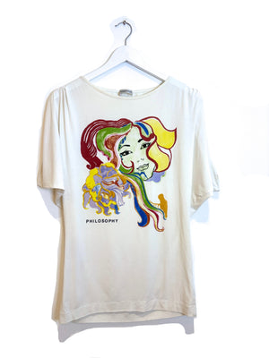 Philosophy Di Alberta Ferretti Print T-shirt UK 10