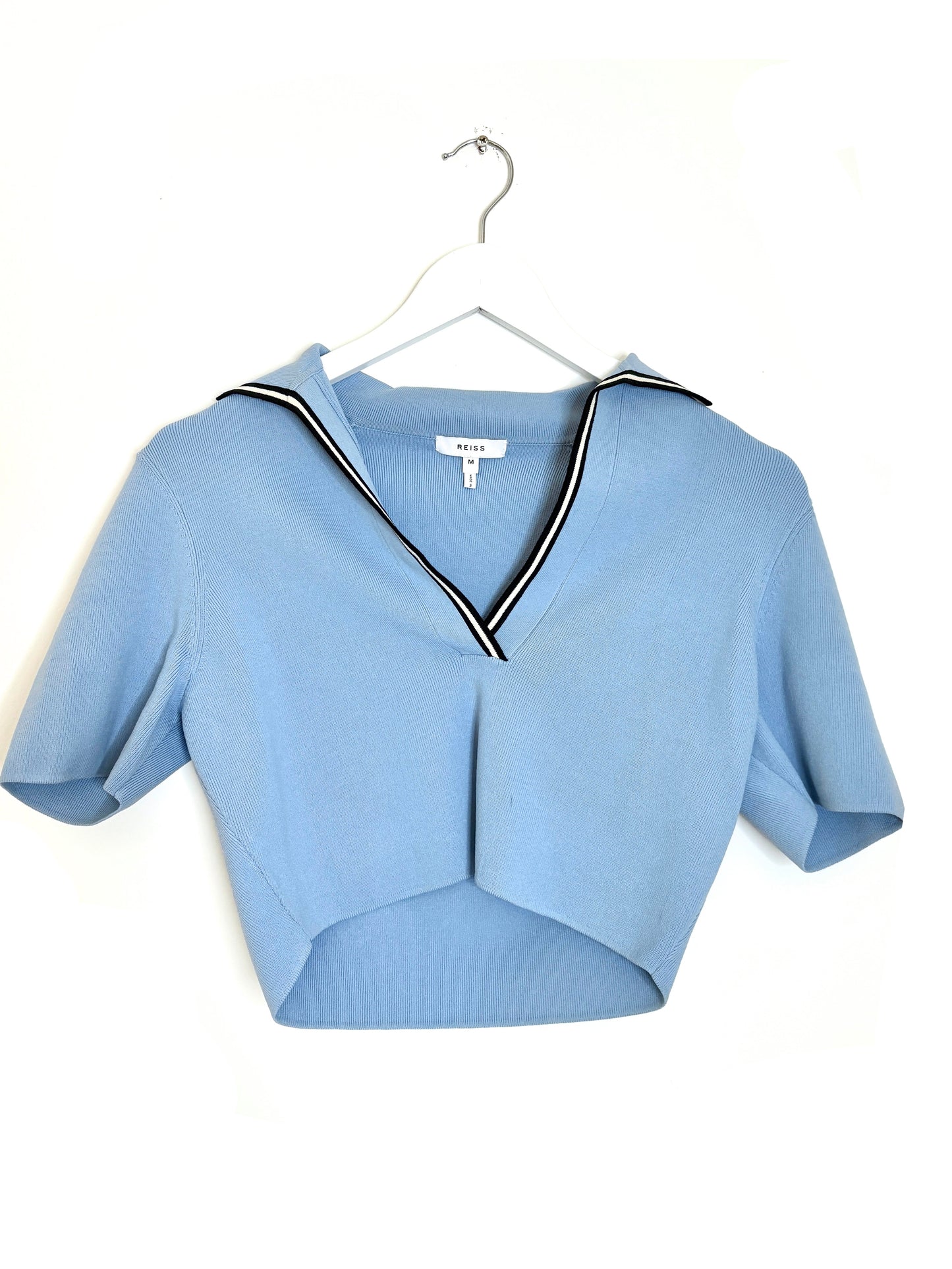 Reiss Cropped Polo Top