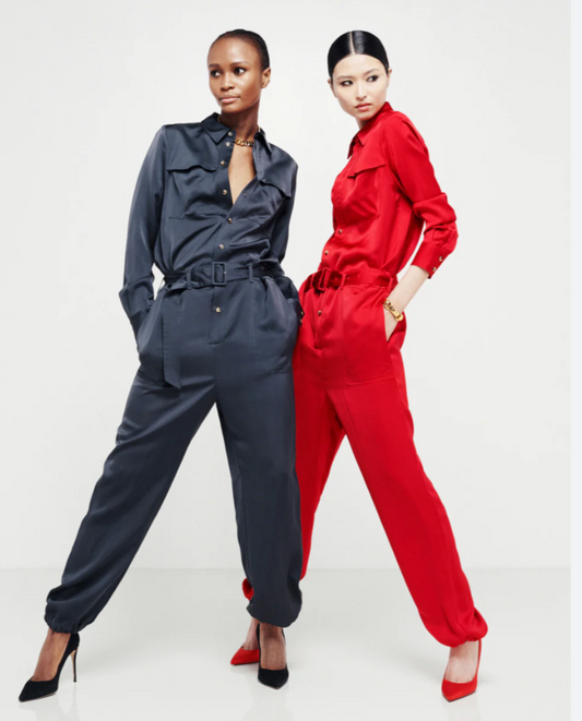 Serena Bute Blue Cargo Jumpsuit UK 10