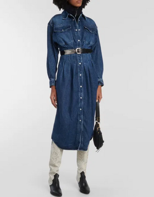 Isabel marant Etoile Denim Blue Dress UK 8