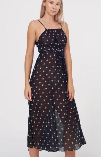 New With Tags Rixo Misty Sheer Wrap Dress S