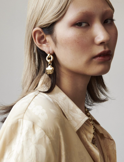 Laura Lombardi Gold Fiorellla Earrings