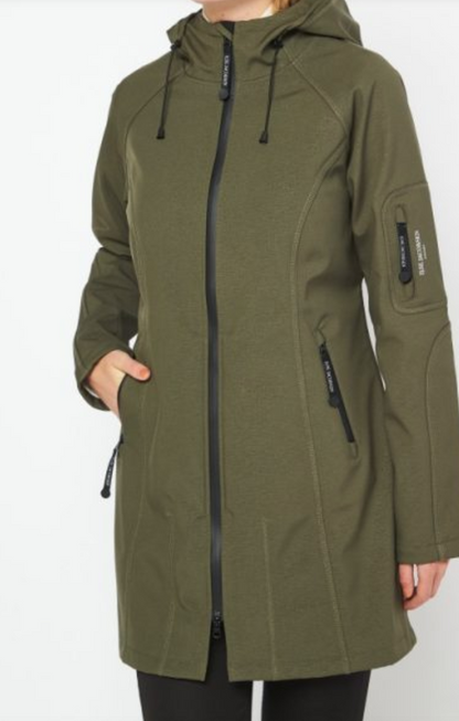 Ilse Jacobsen Soft Shell Raincoat UK 10