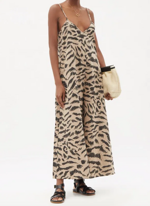 Mara Hoffman Jacquard Tiger Print Jumpsuit M