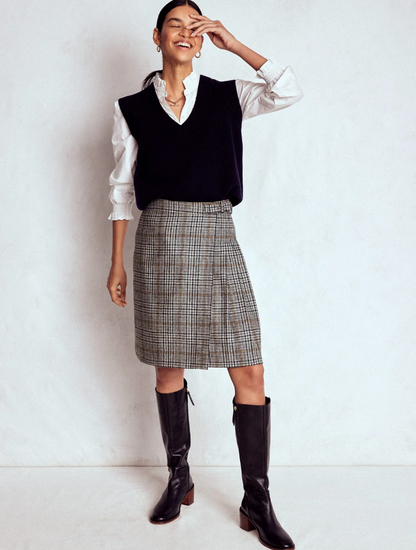 Boden Wool Kilt Skirt UK 12