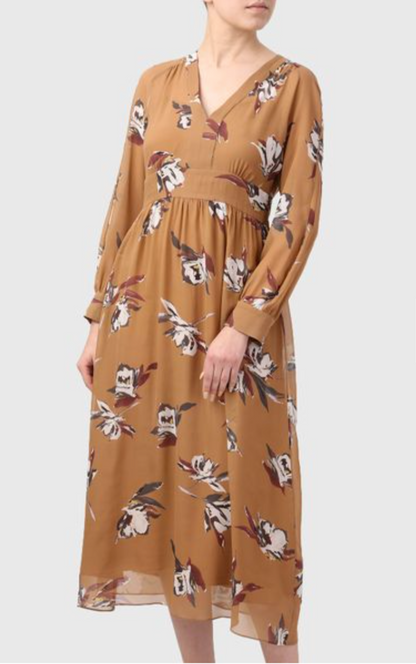 Max Mara Studio Floral Print Silk Dress UK 12
