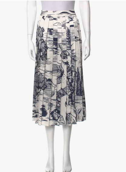 Victoria Victoria Beckham Pleated Midi Skirt UK 14