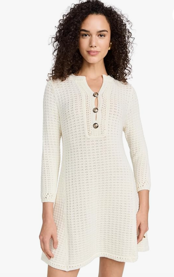 Ba&sh Cream Knit Dress M