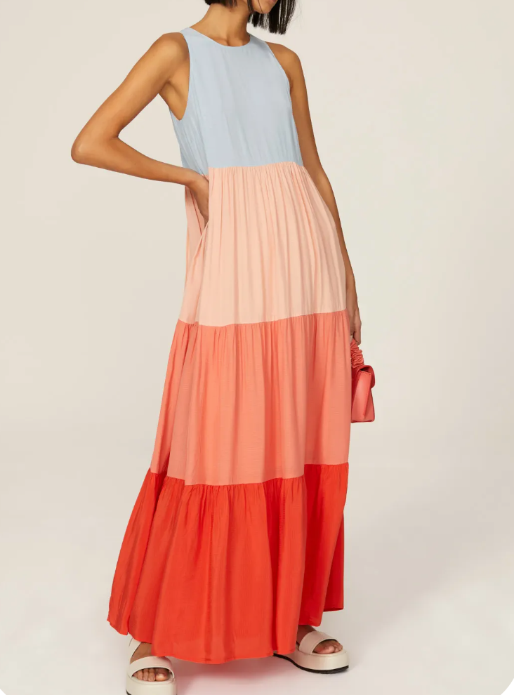 Essentiel Antwerp Colour Block Dress UK 14