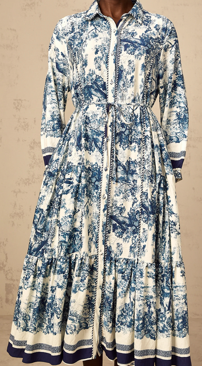 New With Tags Miss Rosier Adelaide Graphic Print Dress M