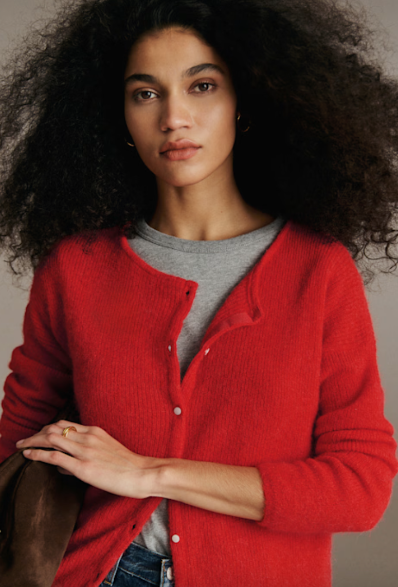 New With Tags Sezane Rouge Gilet Gaspard m