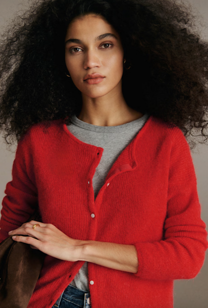 New With Tags Sezane Rouge Gilet Gaspard m