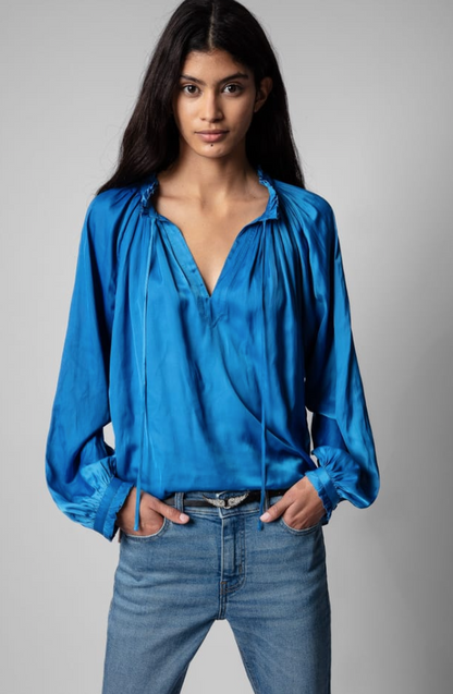Zadig & Voltaire Satin Blouse XS