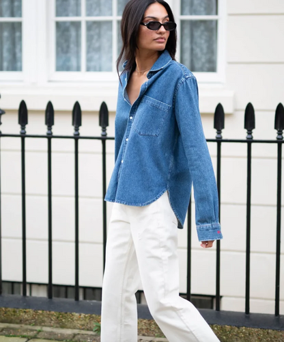 New With Tags WNU Classic Denim Shirt UK 10