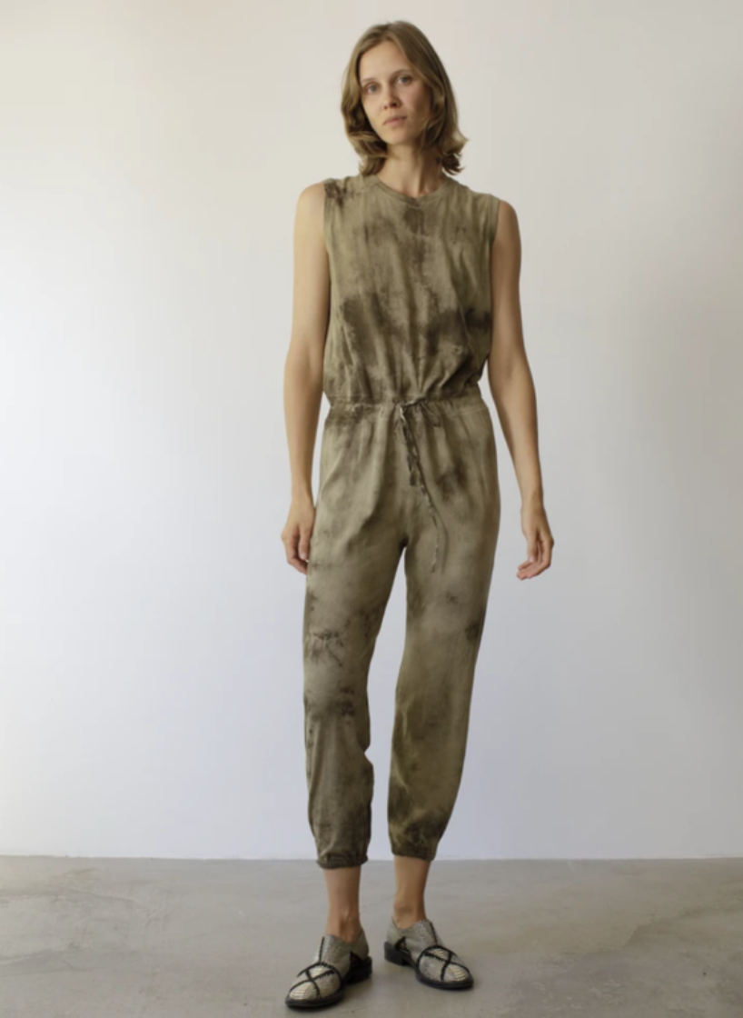 Raquel Allegra Jumpsuit in Army Tie Dye XS