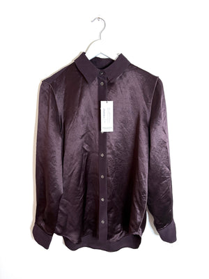 New with Tags Serena Bute Classic Aubergine Shirt UK 10