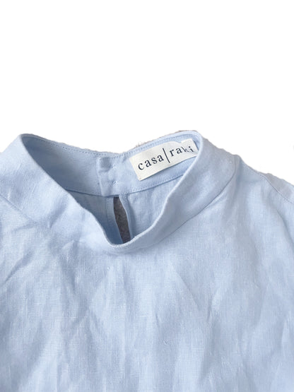 Casa Raki Blue Linen Dress S image 2