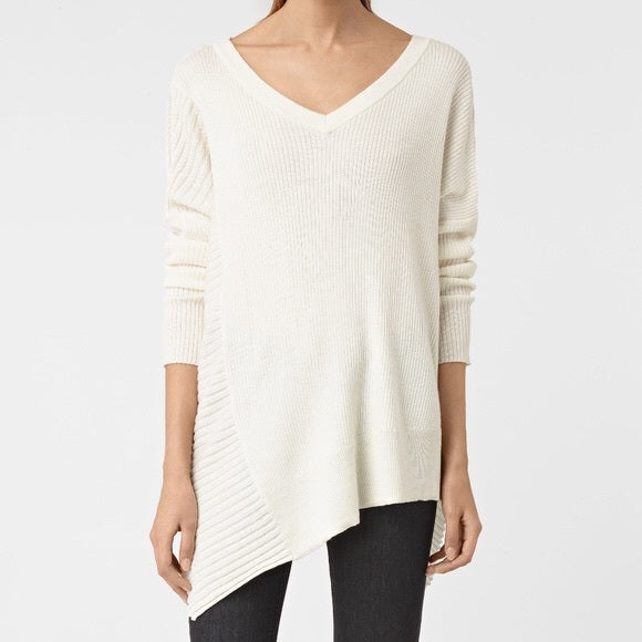 All Saints White Knit Top XS image 1