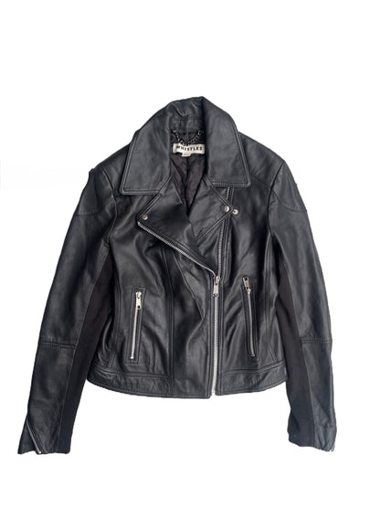 Whistles Leather Jacket UK 8 image 0
