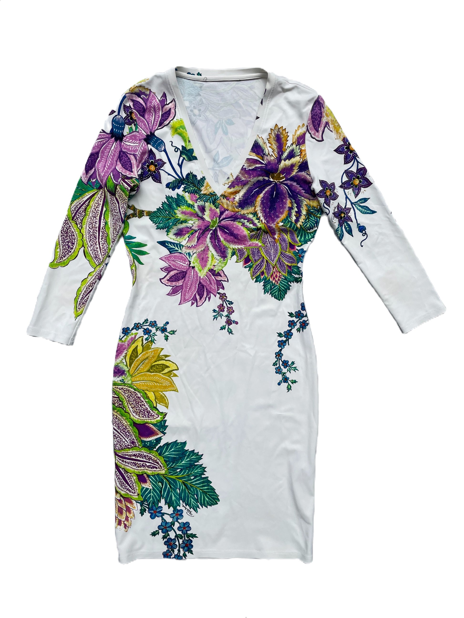 Roberto Cavalli Floral Dress UK 10 image 0