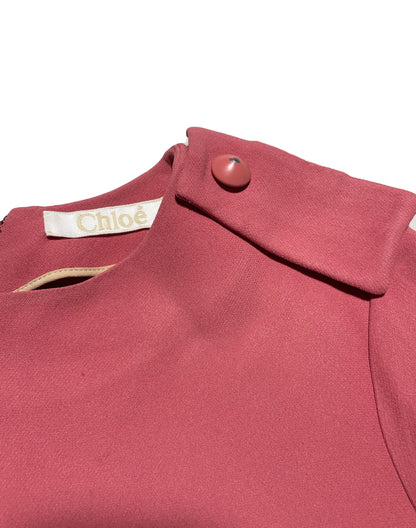 Chloe Crepe Pink Dress UK 8 image 3