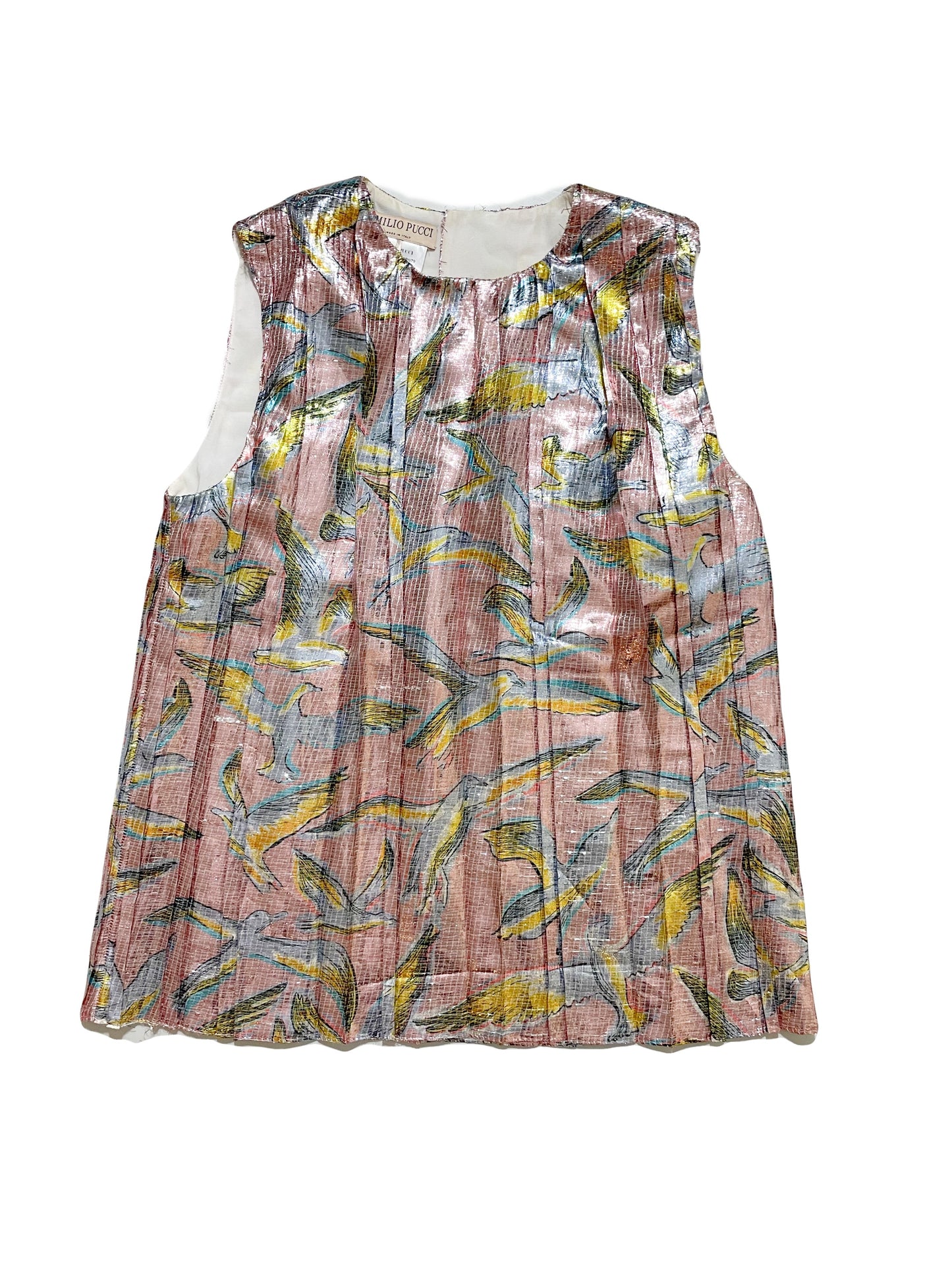 Emilio Pucci Metallic Pink Top UK 8 image 0
