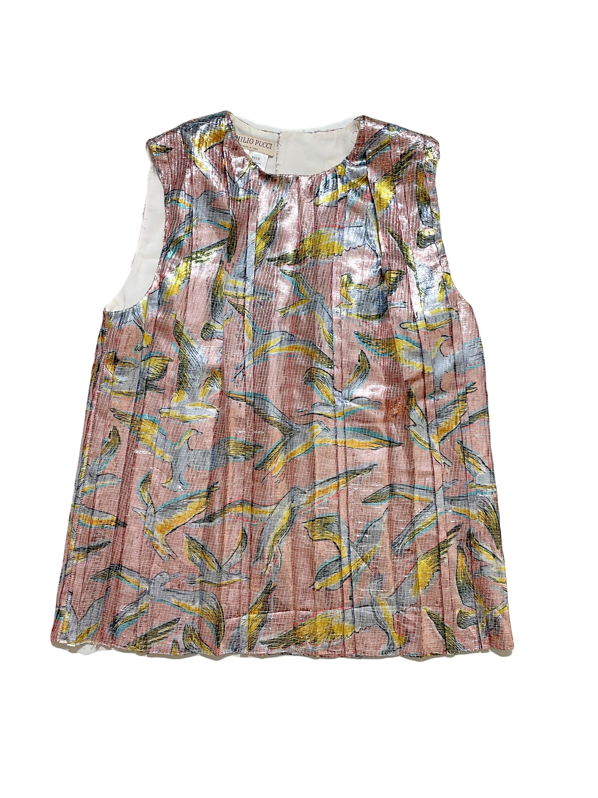 Emilio Pucci Metallic Pink Top UK 8 image 0