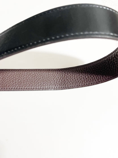 Hermes Black & Brown Reversible Belt 32mm image 5
