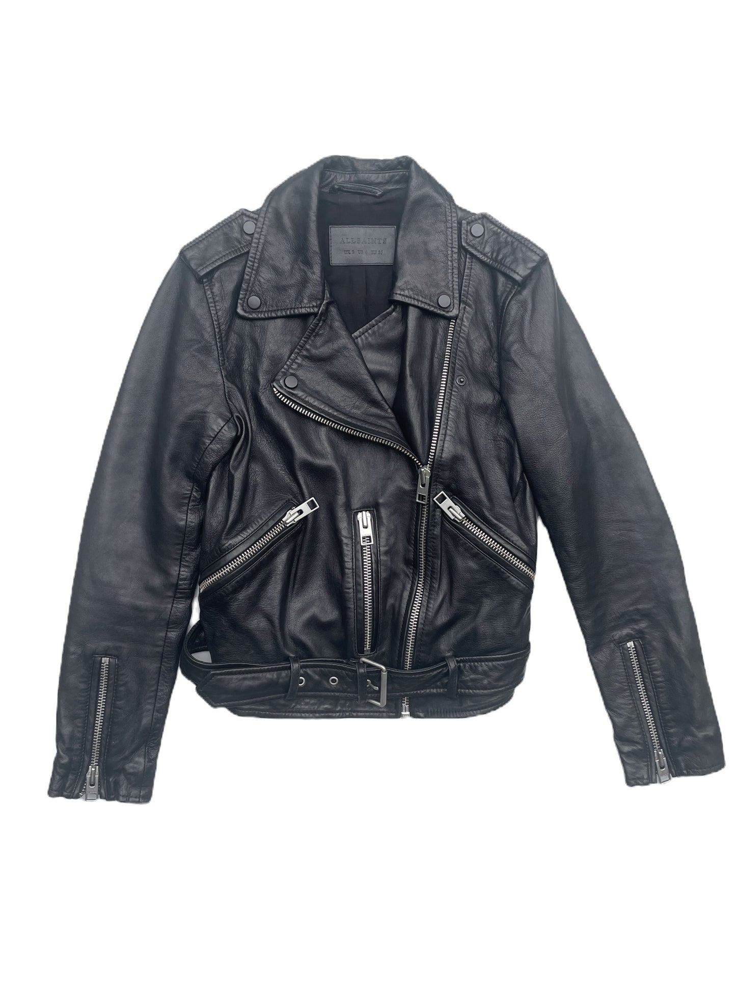 All Saints Balfern Leather Jacket UK 8 image 0