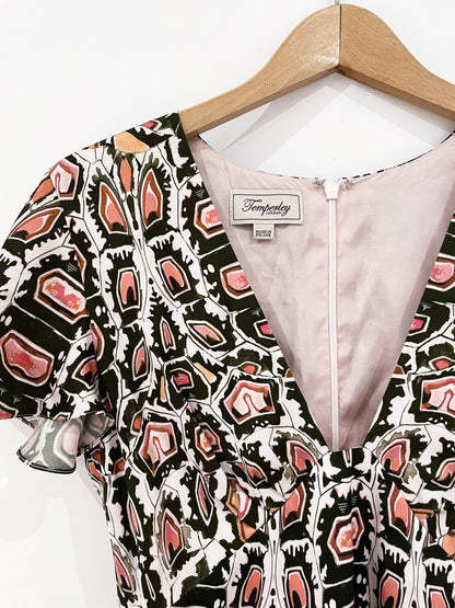 Temperley Printed Dress UK 8 image 3