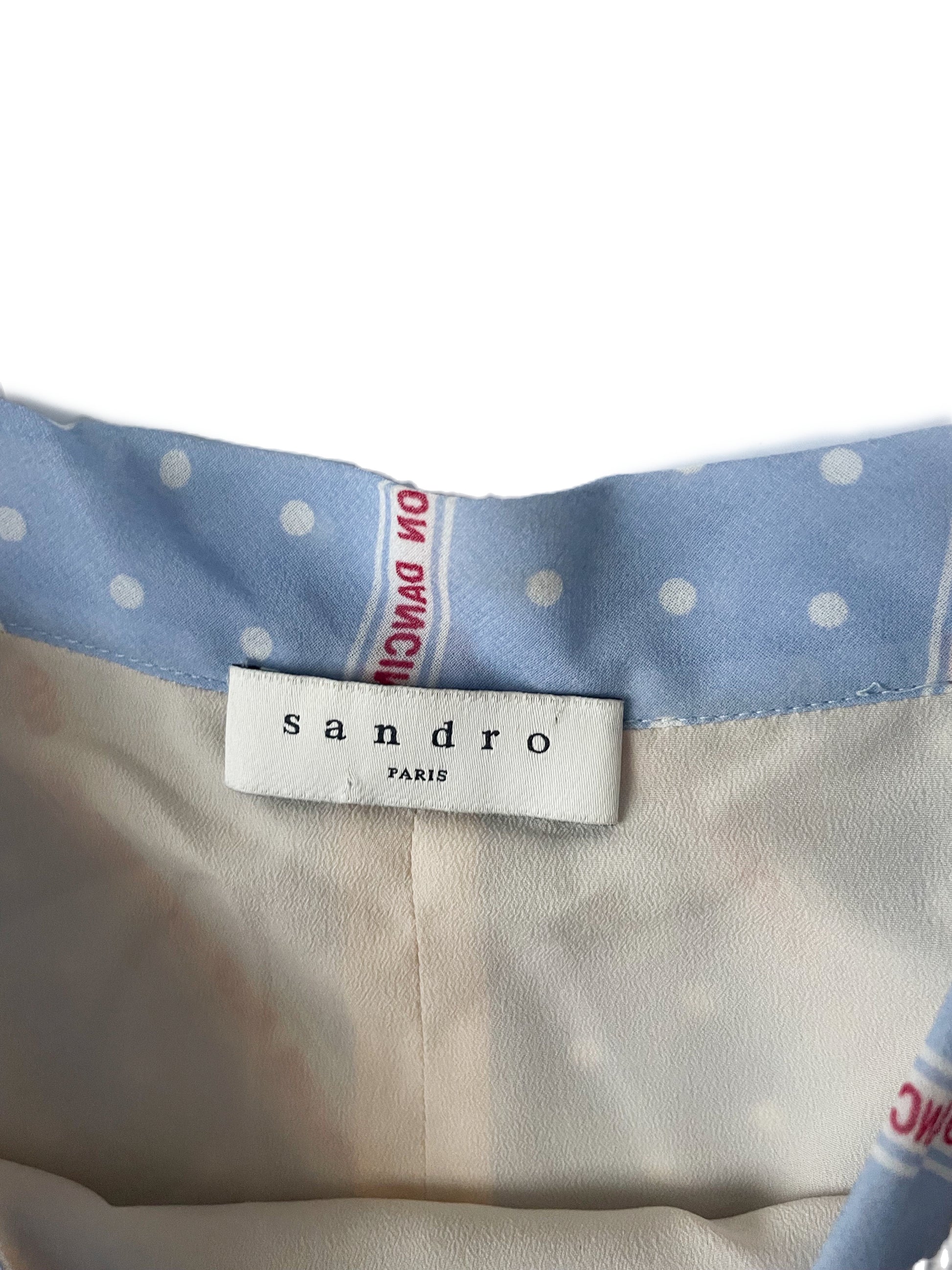 Sandro Keep on Dancing Pleat Skirt M image 3