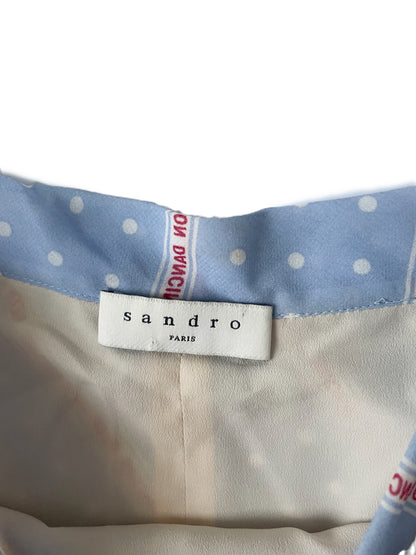 Sandro Keep on Dancing Pleat Skirt M image 3