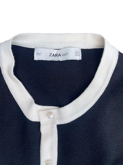 Zara Black Knit Cardigan S image 2