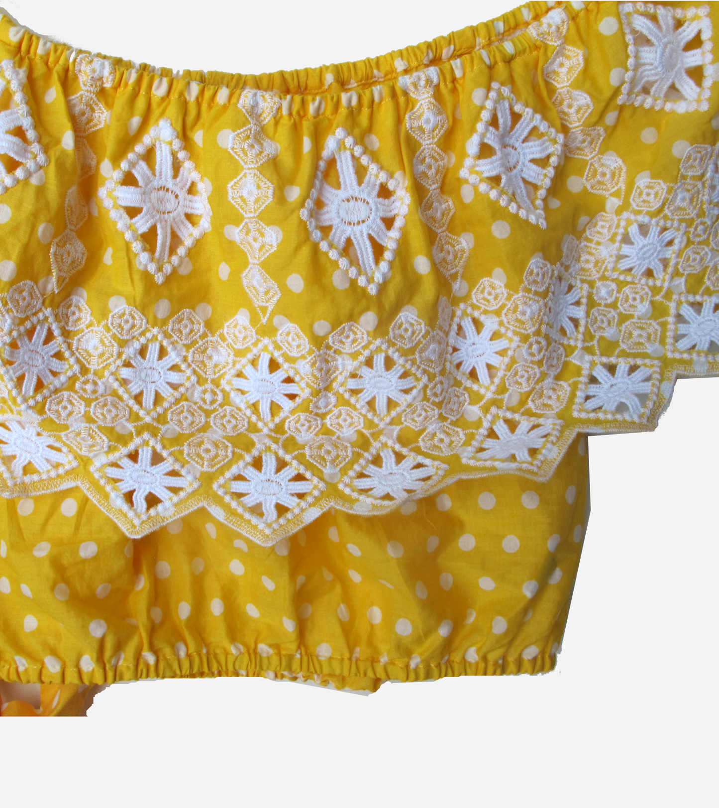 Miguelina Yellow Emy Polka Dot Co-Ord XS image 2