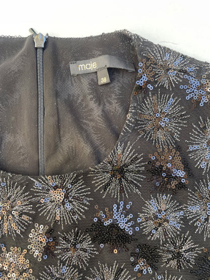 Maje Sequin Dress UK 10 image 3
