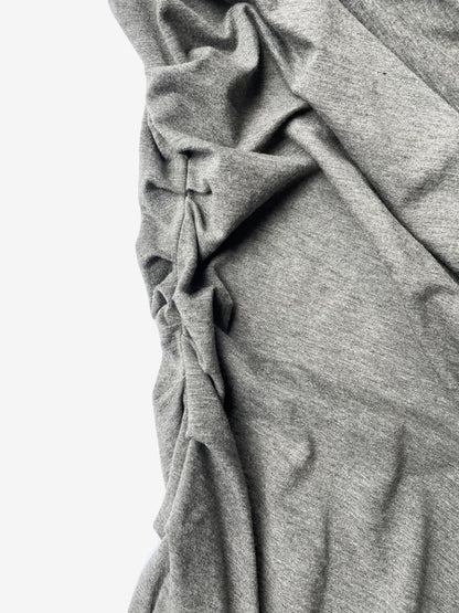 Diane Von Furstenberg Grey Stretch Ruched Dress S image 4