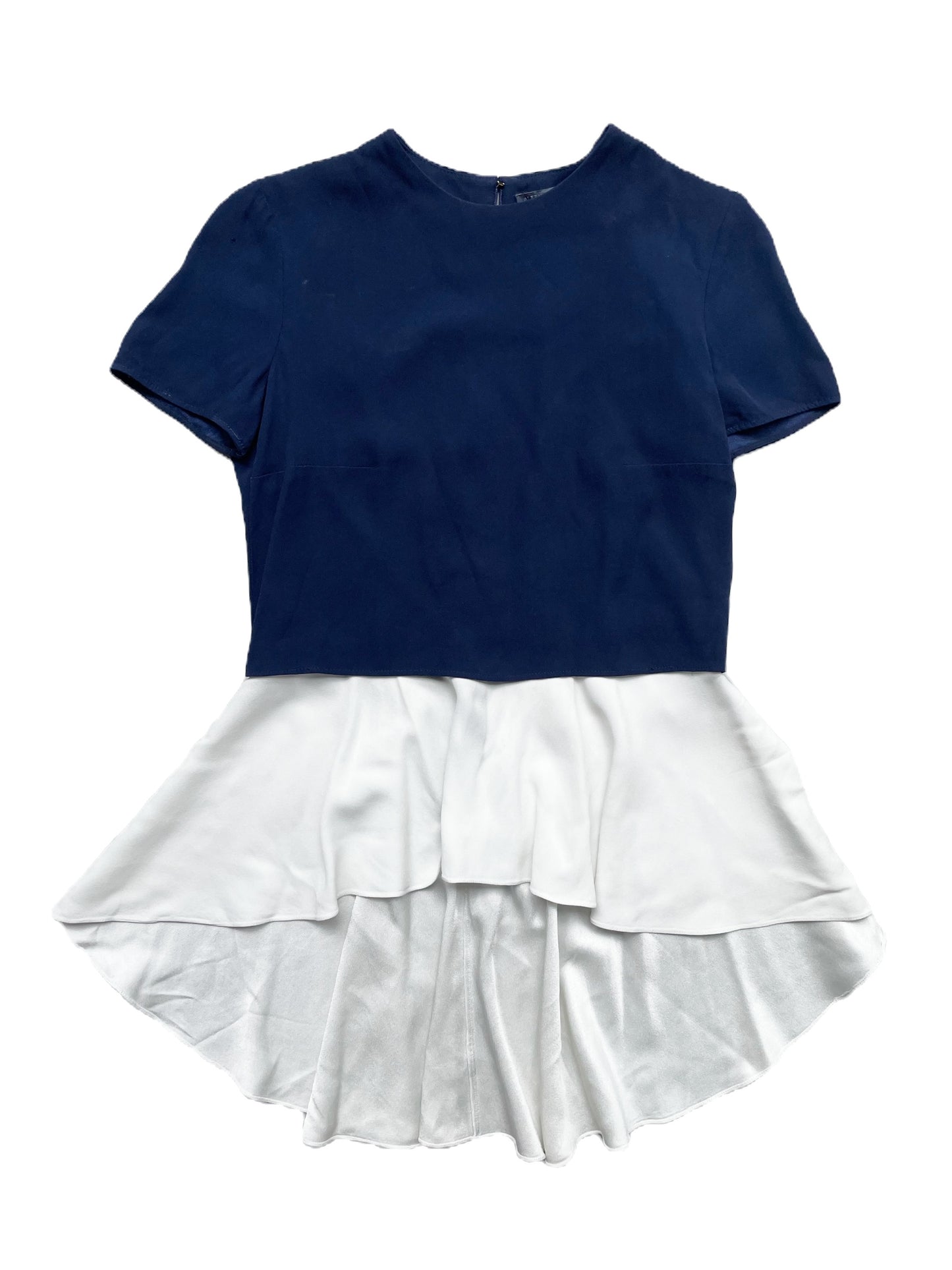Alexander Mcqueen Layered Peplum Top UK 6 image 0