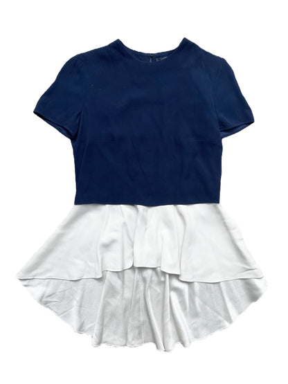 Alexander Mcqueen Layered Peplum Top UK 6 image 0