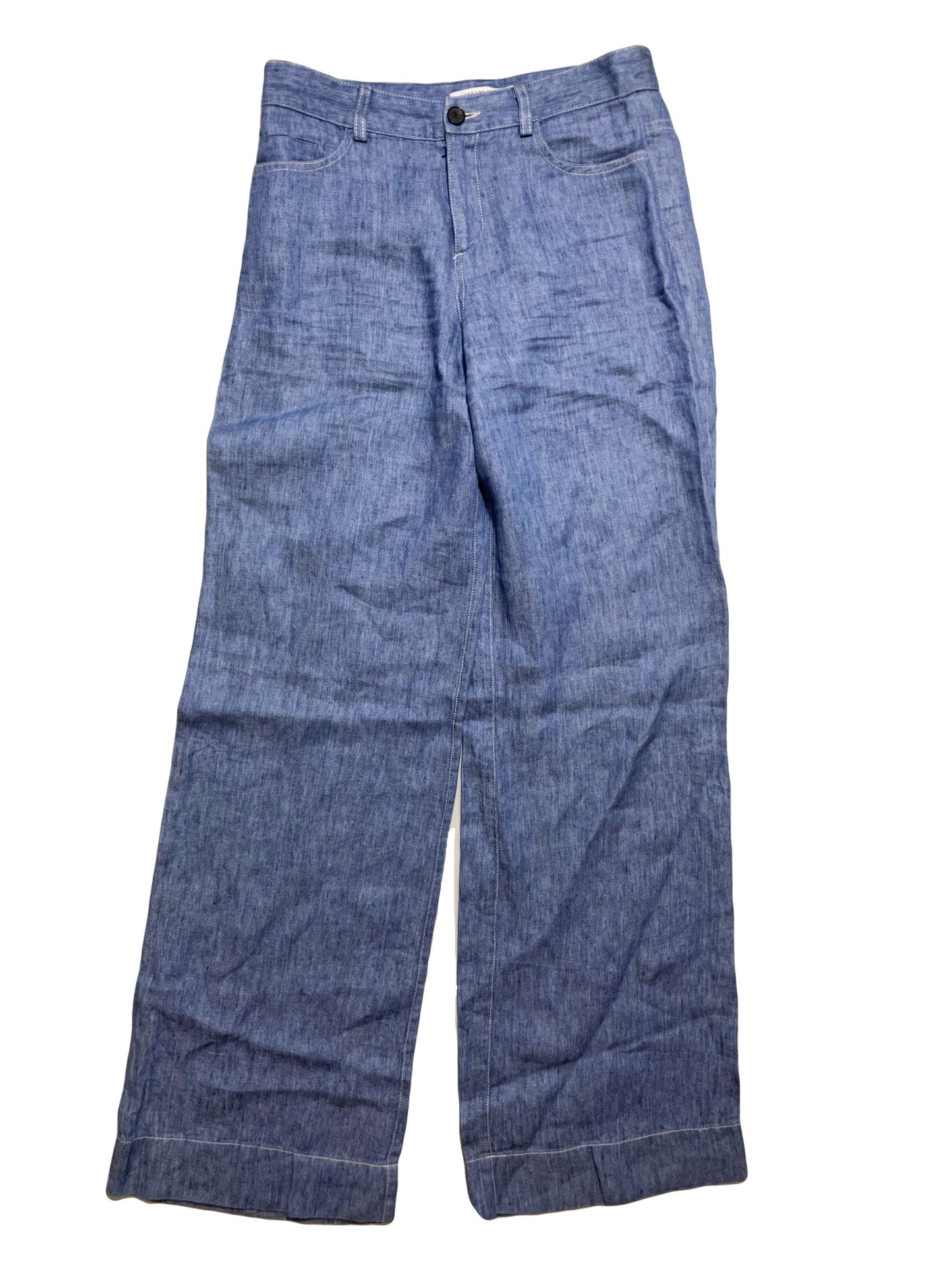 Gerard Darel Wide Leg Linen Trousers  UK 8 image 0