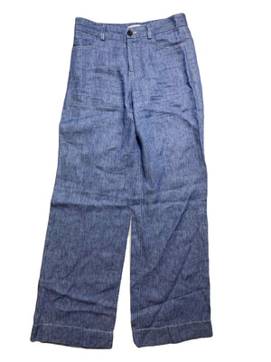 Gerard Darel Wide Leg Linen Trousers UK 8