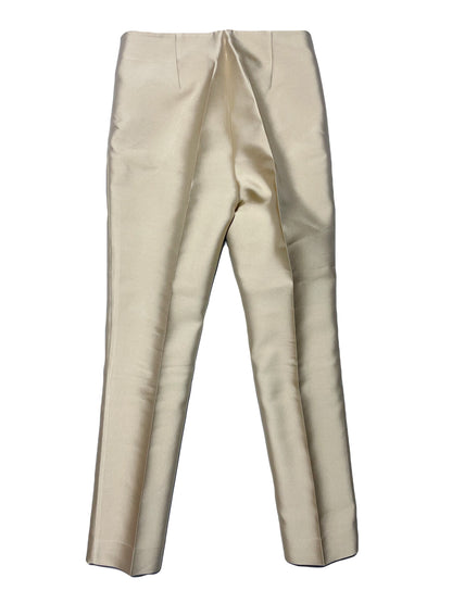 Philosphy Di Alberta Feretti Champagne Silk Trousers UK 6 image 1