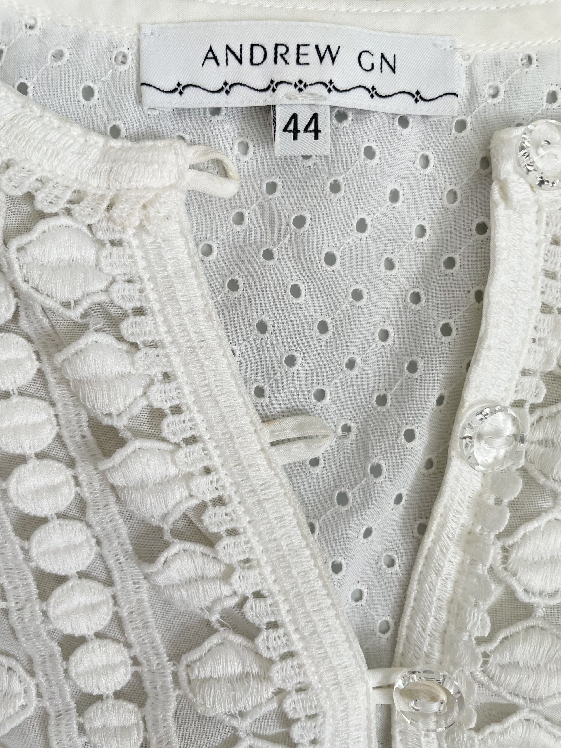 Andrew GN Cotton Blouse UK 16 image 1