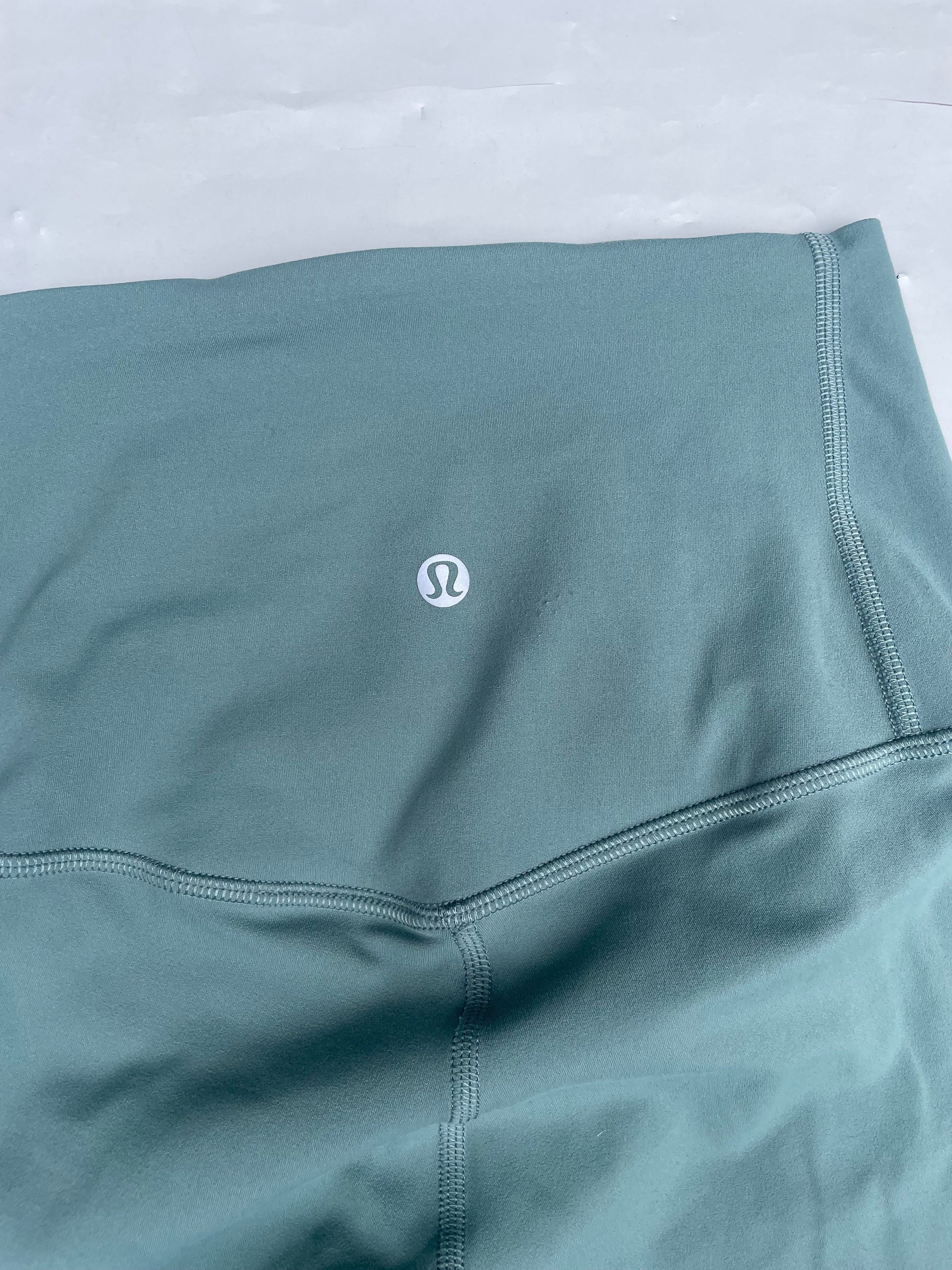 Lululemon Cropped Teal Leggings UK 6 image 2