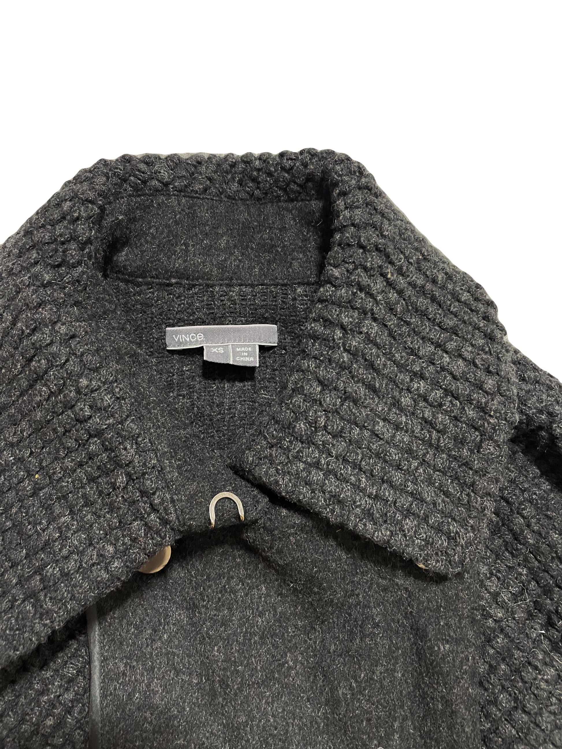 Vince Dark Grey Wool Jacket XS image 2