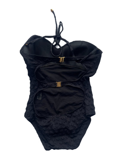 Reiss Textured Black Swimsuit XS image 1