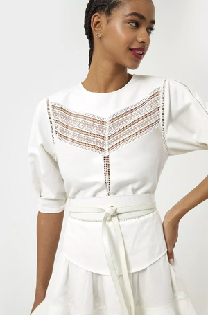 Rebecca Minkoff White Blouse  XS